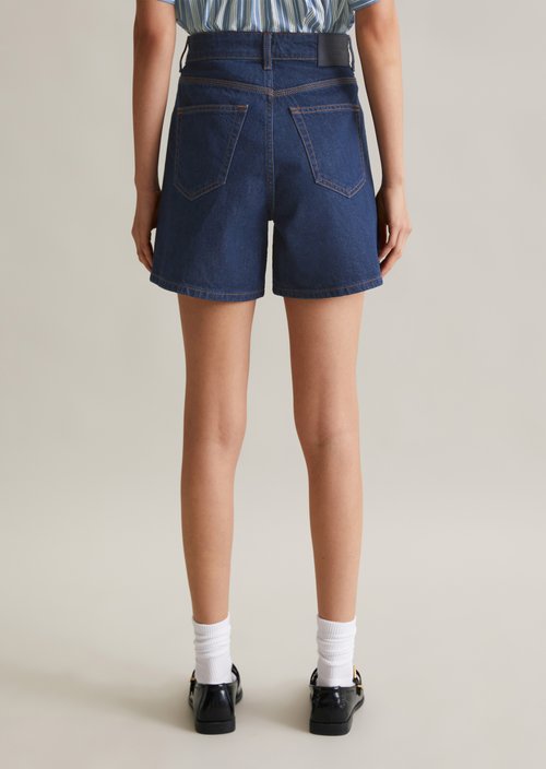 Jeans shorts model Filda relaxed — Dark Blue