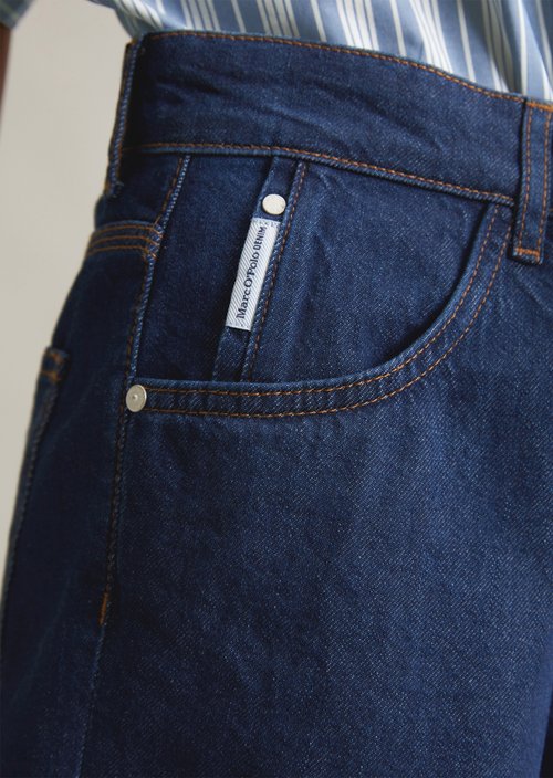 Jeans shorts model Filda relaxed — Dark Blue