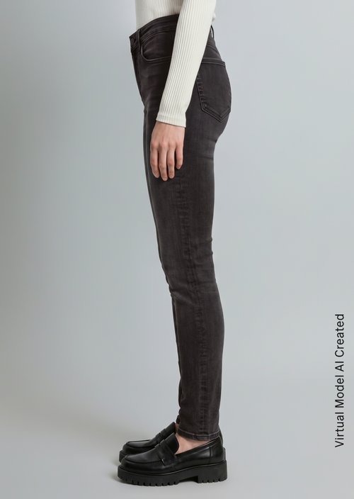 Jeans model Kaj skinny cropped — Dark Grey
