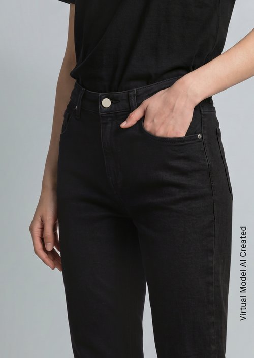 Jeans model Freja boyfriend — Black