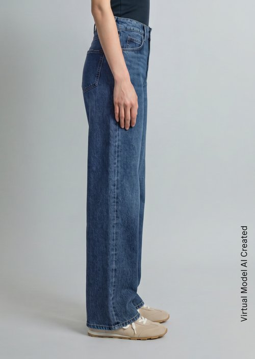 Jeans model Tomma wide — Dark Blue