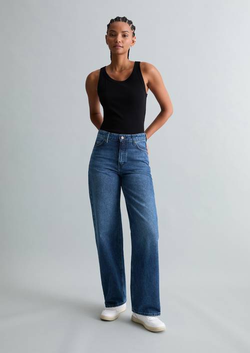Jeans modèle Tomma large en coton sans stretch