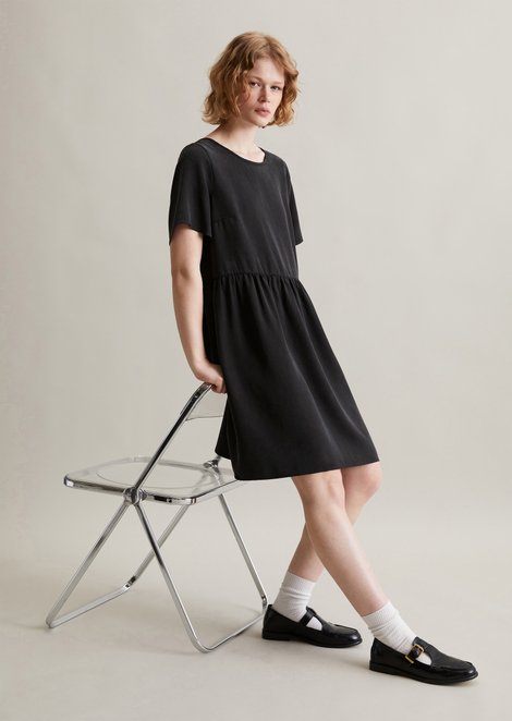 Marc O'Polo Dress regular, Dames, zwart, M, 100% Lyocell