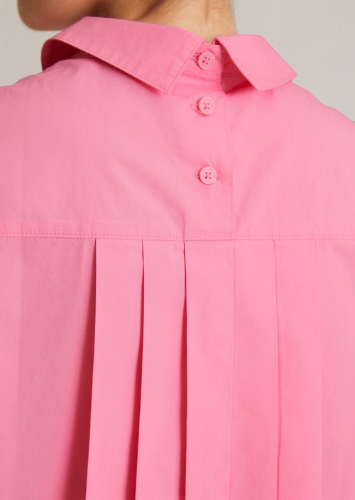 Sleeveless poplin blouse regular — Soft Pink