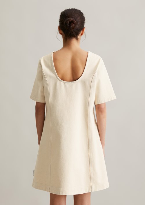 Mini jeans dress relaxed — Offwhite