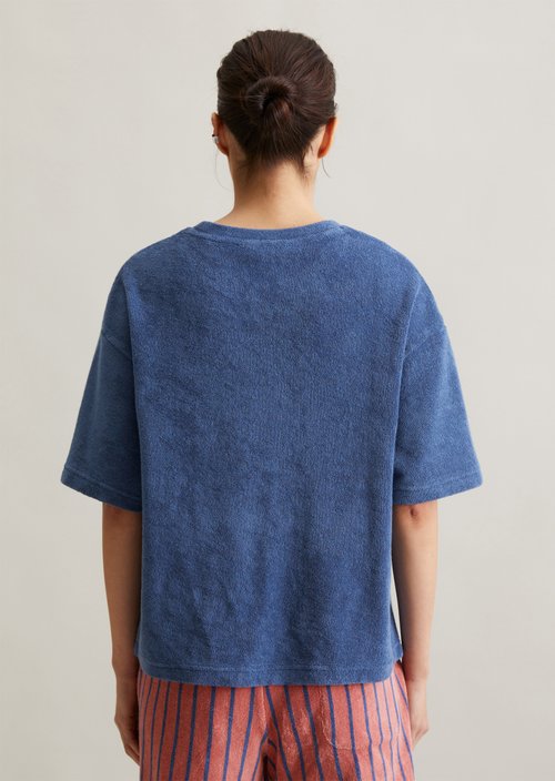 Relaxed terry T-shirt — Cerulean Blue