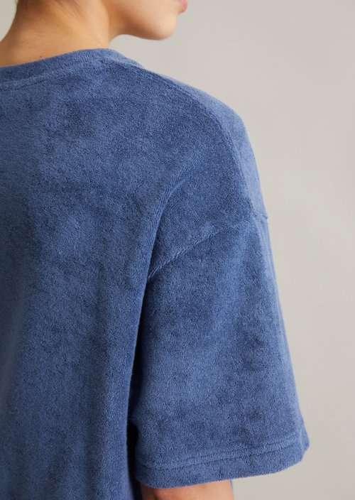 Relaxed terry T-shirt — Cerulean Blue
