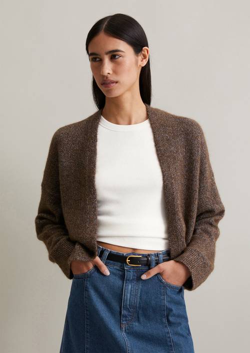 Strickjacke Marco Polo Kaschmir Modehaus Blaue Strickjacke Marco