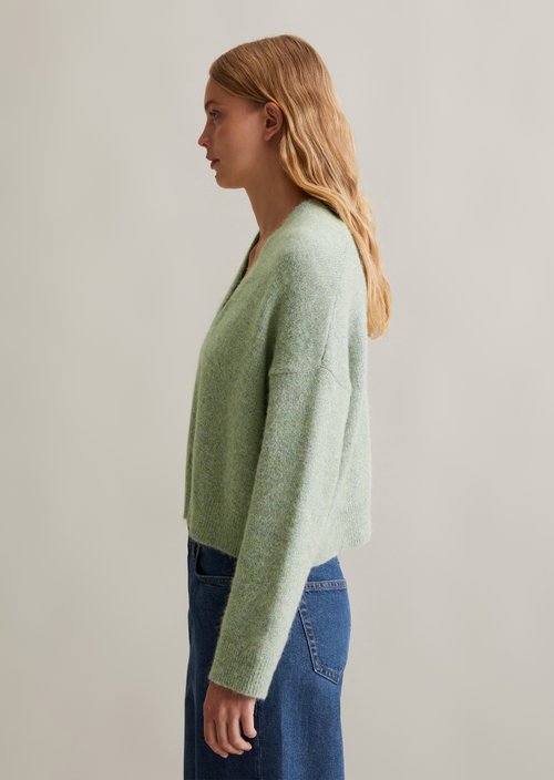 Cardigan loose — Elm Green