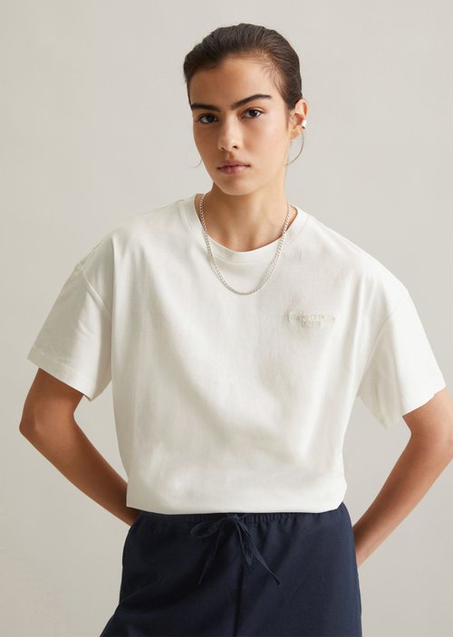 DfC T-Shirt relaxed — Silky White