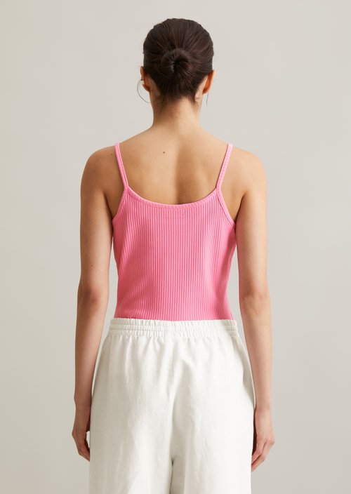 Spaghetti strap top slim — Soft Pink