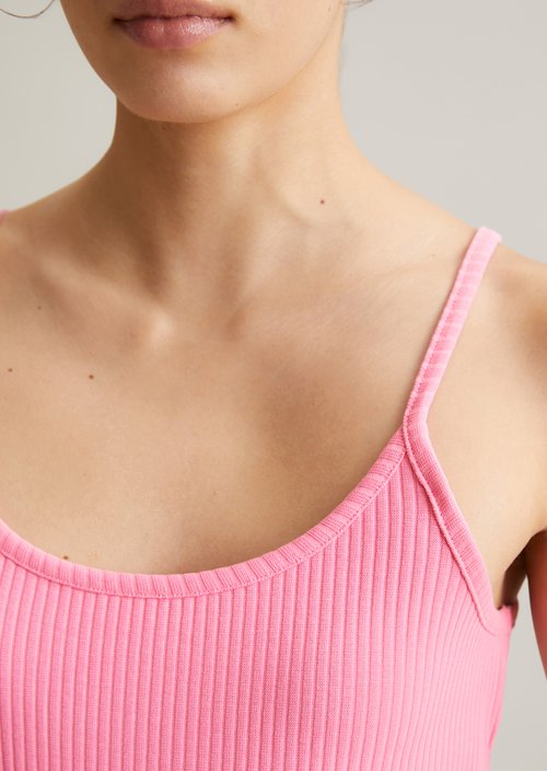 Spaghetti strap top slim — Soft Pink