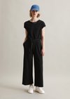 Marc O'Polo Jumpsuit regular, Dames, zwart, S, 96% Katoen, 4% Elasthaan