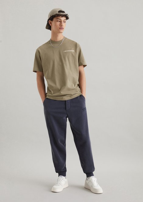 Marc O'Polo Relaxte joggingbroek, Heren, blauw, L, 100% Katoen