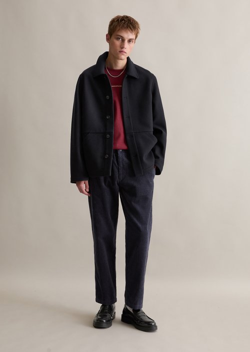 Wool jacket regular — Blue Depths