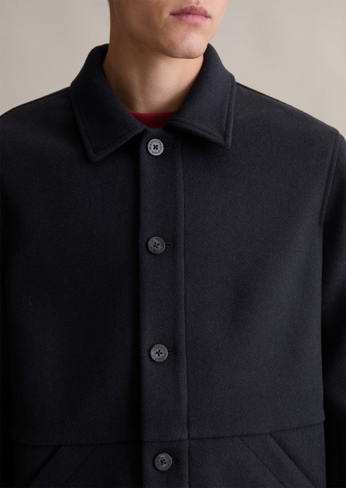 Wool jacket regular — Blue Depths