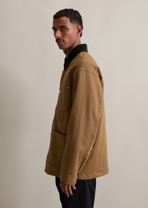 Padded worker jacket — Wood Grain