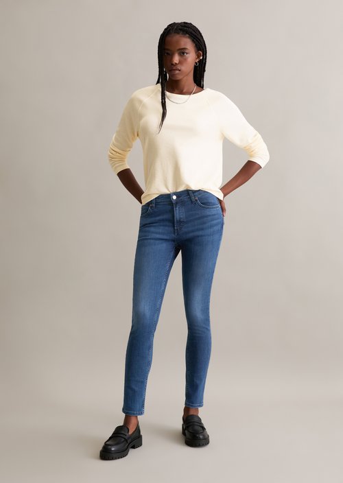 Jeans model Kaj skinny cropped — Dark Blue