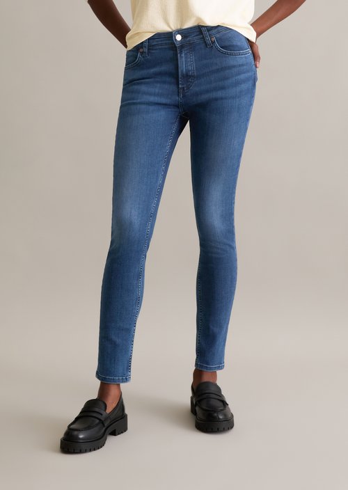 Jeans model Kaj skinny cropped — Dark Blue