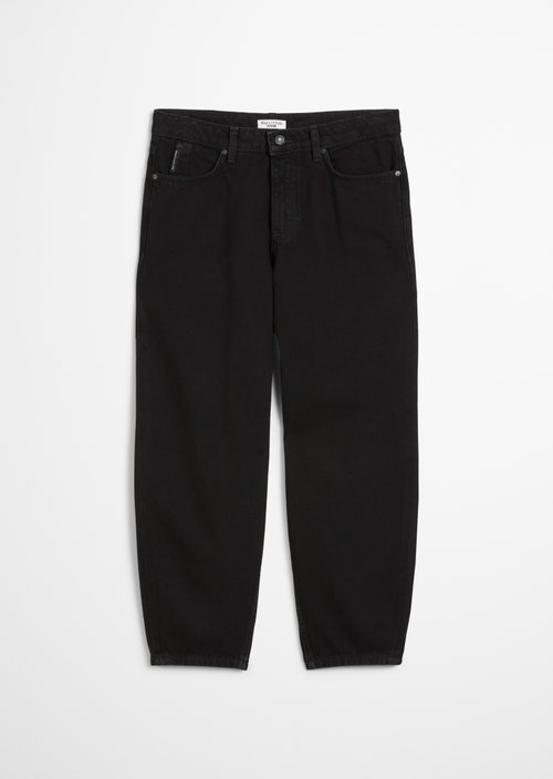 Jeans model Stine barrel cropped — Black