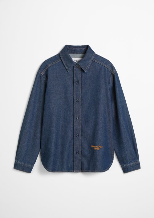 Regular denim blouse — Dark Blue