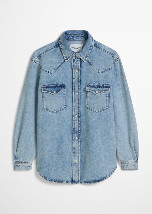 Oversize denim shirt — Light Blue