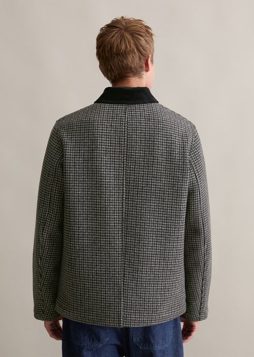 Wool jacket regular — Black