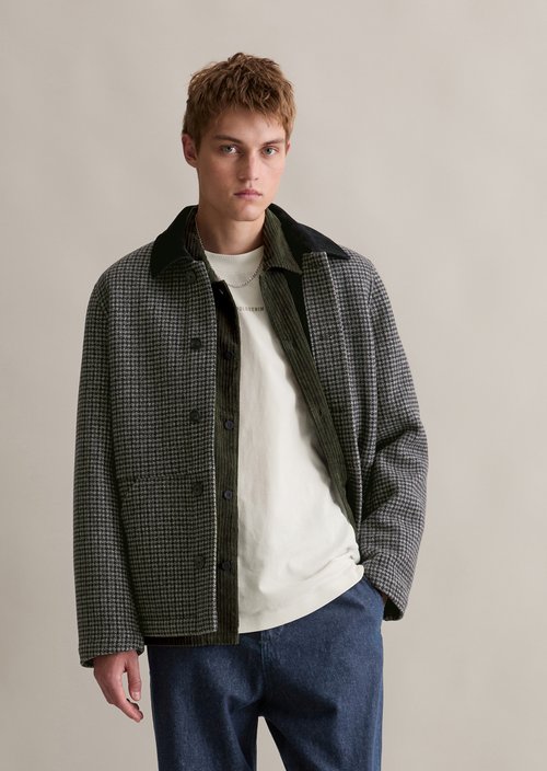 Wool jacket regular — Black