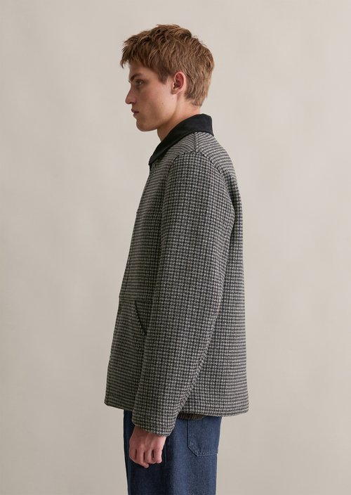 Wool jacket regular — Black