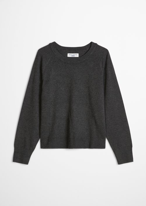 Knitted sweater regular — Anthra Melange