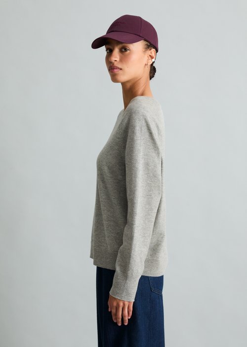 Knitted sweater regular — Stone Melange