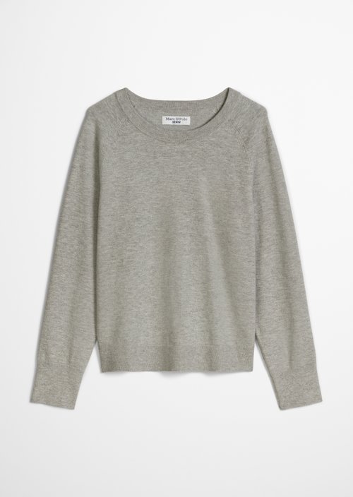 Knitted sweater regular — Stone Melange