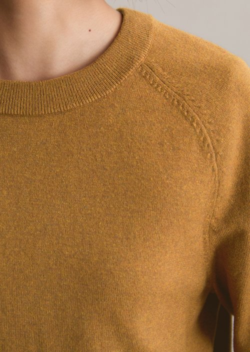 Knitted sweater regular — Medium Brown Melange