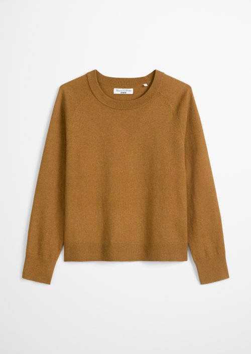 Knitted sweater regular — Medium Brown Melange