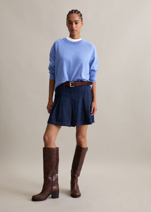 Knitted sweater regular — Cloudy Sky Melange