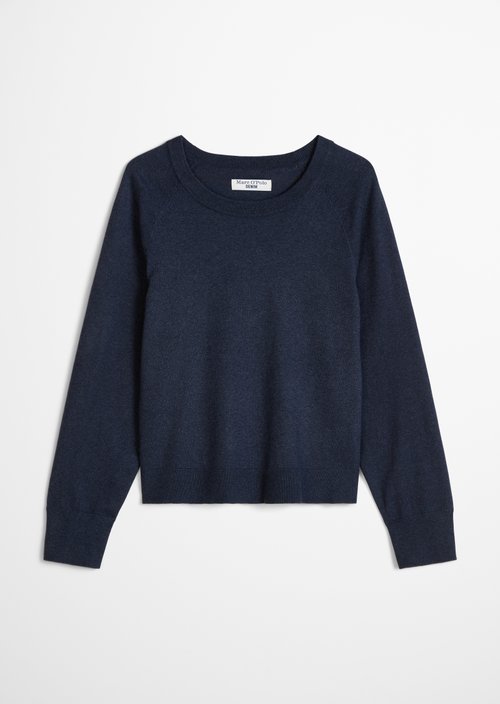 Knitted sweater regular — Medium Blue Melange