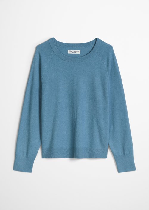 Knitted sweater regular — Medium Blue Melange
