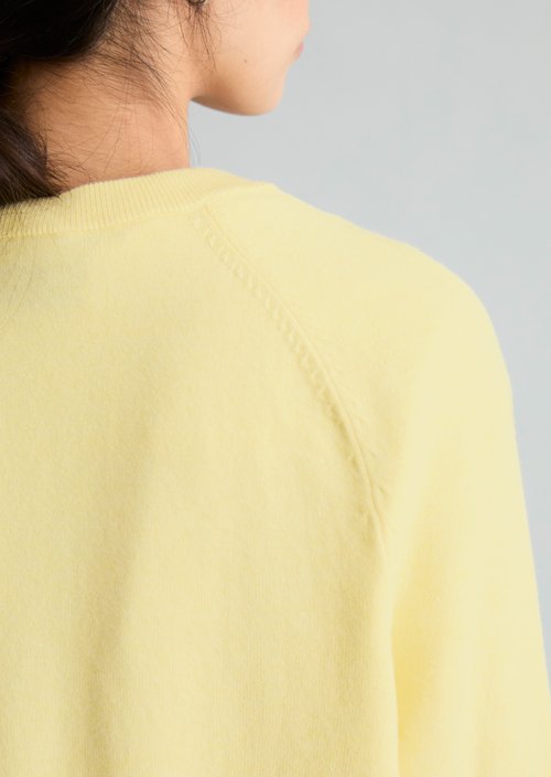 Knitted sweater regular — Medium Yellow Melange