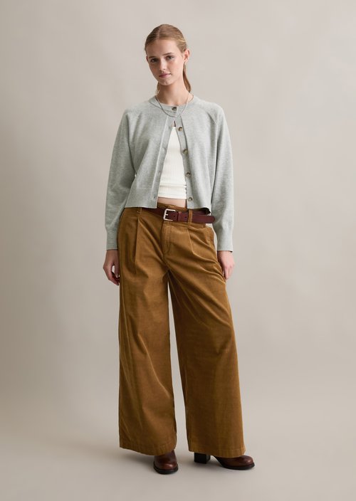 Cardigan regular — Stone Melange
