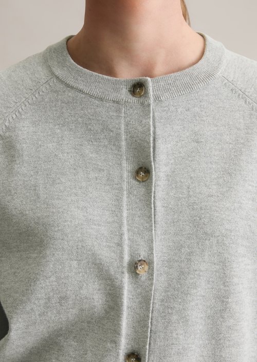 Cardigan regular — Stone Melange