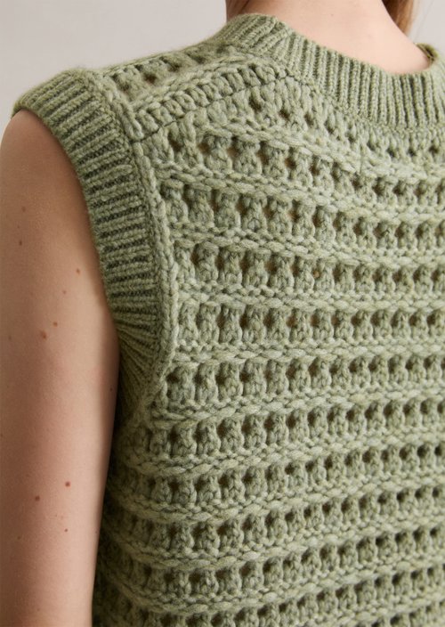 Sweater regular — Medium Green Melange