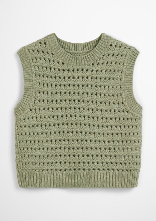 Sweater regular — Medium Green Melange