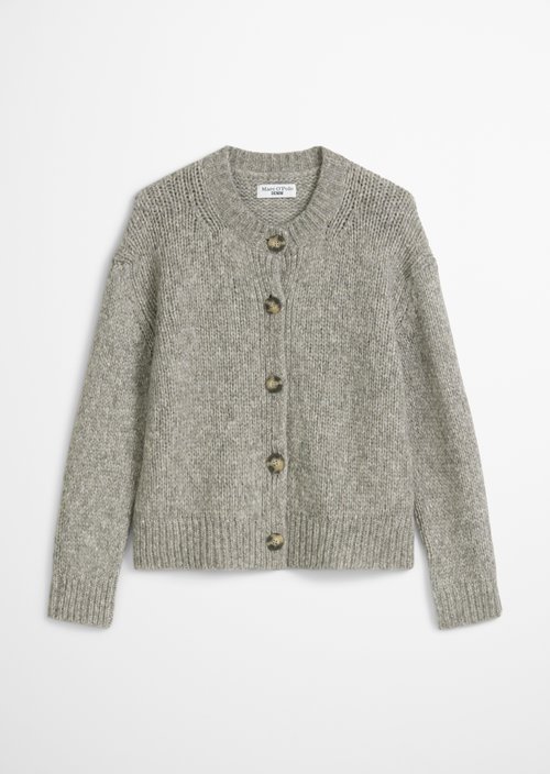 Relaxed cardigan — Stone Melange