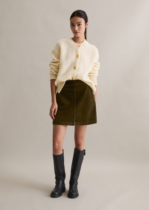 Relaxed cardigan — White Blush