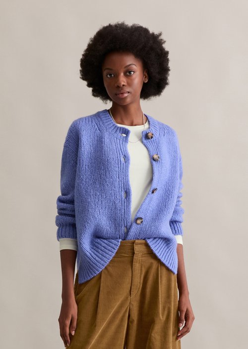 Relaxed cardigan — Cloudy Sky Melange