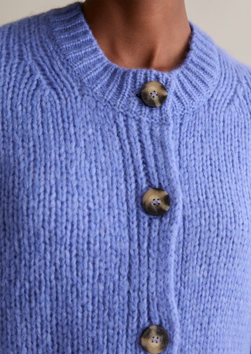 Relaxed cardigan — Cloudy Sky Melange