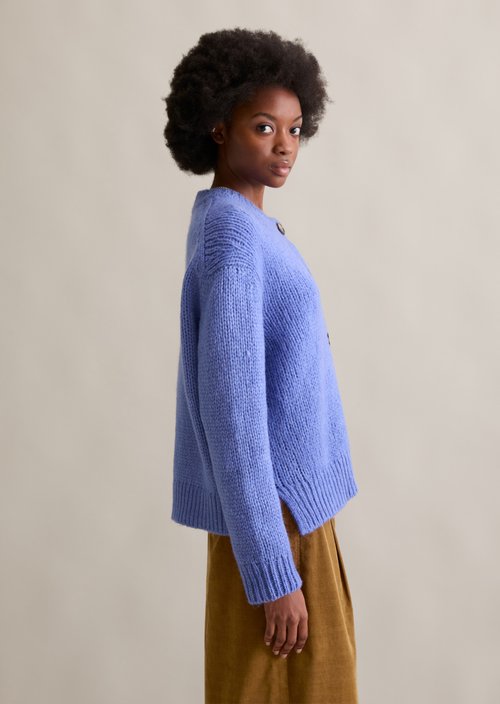 Relaxed cardigan — Cloudy Sky Melange