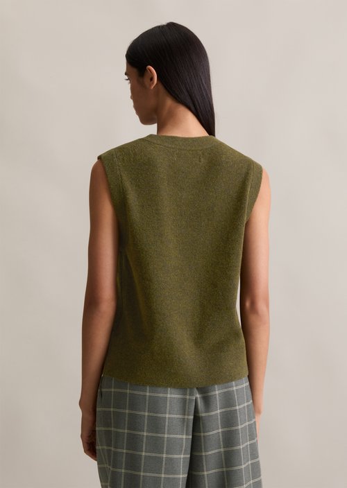 Sweater regular — Dark Green Melange