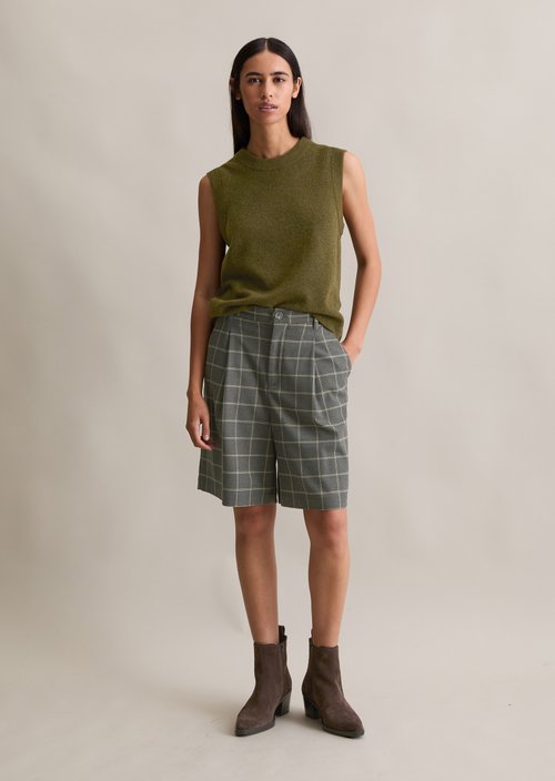 Sweater regular — Dark Green Melange