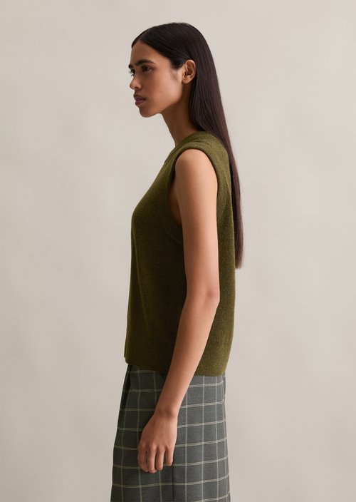 Sweater regular — Dark Green Melange